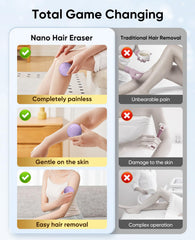 Simmor before and after on forearm, smoother skin appearance benefit