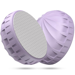 Simmor front view showing purple crystal hair remover, easy portable grooming