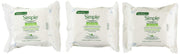 Simple micellar wipes front packaging showing travel-friendly tub and quick cleansing benefit
