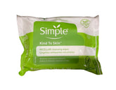 Simple brand front pack of micellar wipes showing clean design and quick use benefit