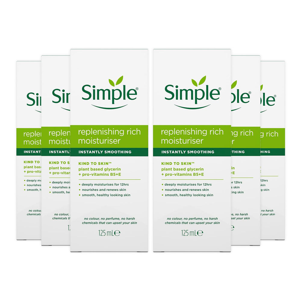 Simple replenishing rich front packaging showing jar and label, clear product information benefit