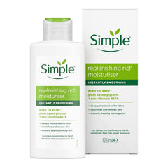 Simple replenishing rich in hand scale showing jar size and portability benefit