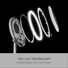 simplehuman 10x magnification showing eyebrow detail for precise grooming benefit
