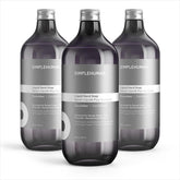 simplehuman front packaging showing three 30 fl oz bottles and value