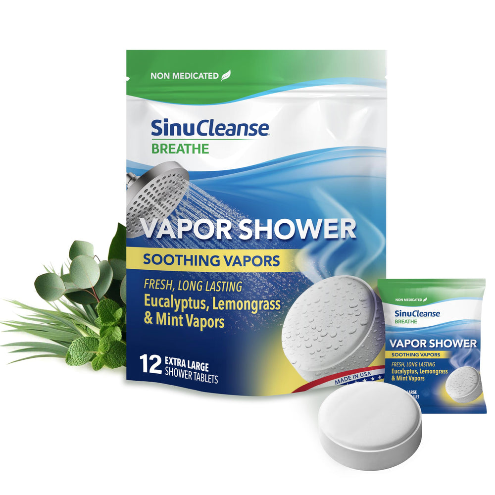 SinuCleanse front packaging showing 12-pack for long-lasting aromatherapy