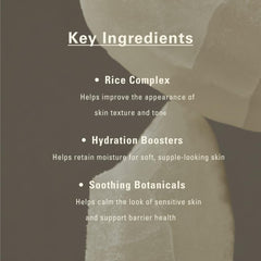 SIOT applying rice jam mask to face, demonstrates gentle deep-cleansing benefit