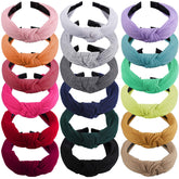 SIQUK front view of 18-pack headbands showing variety and value