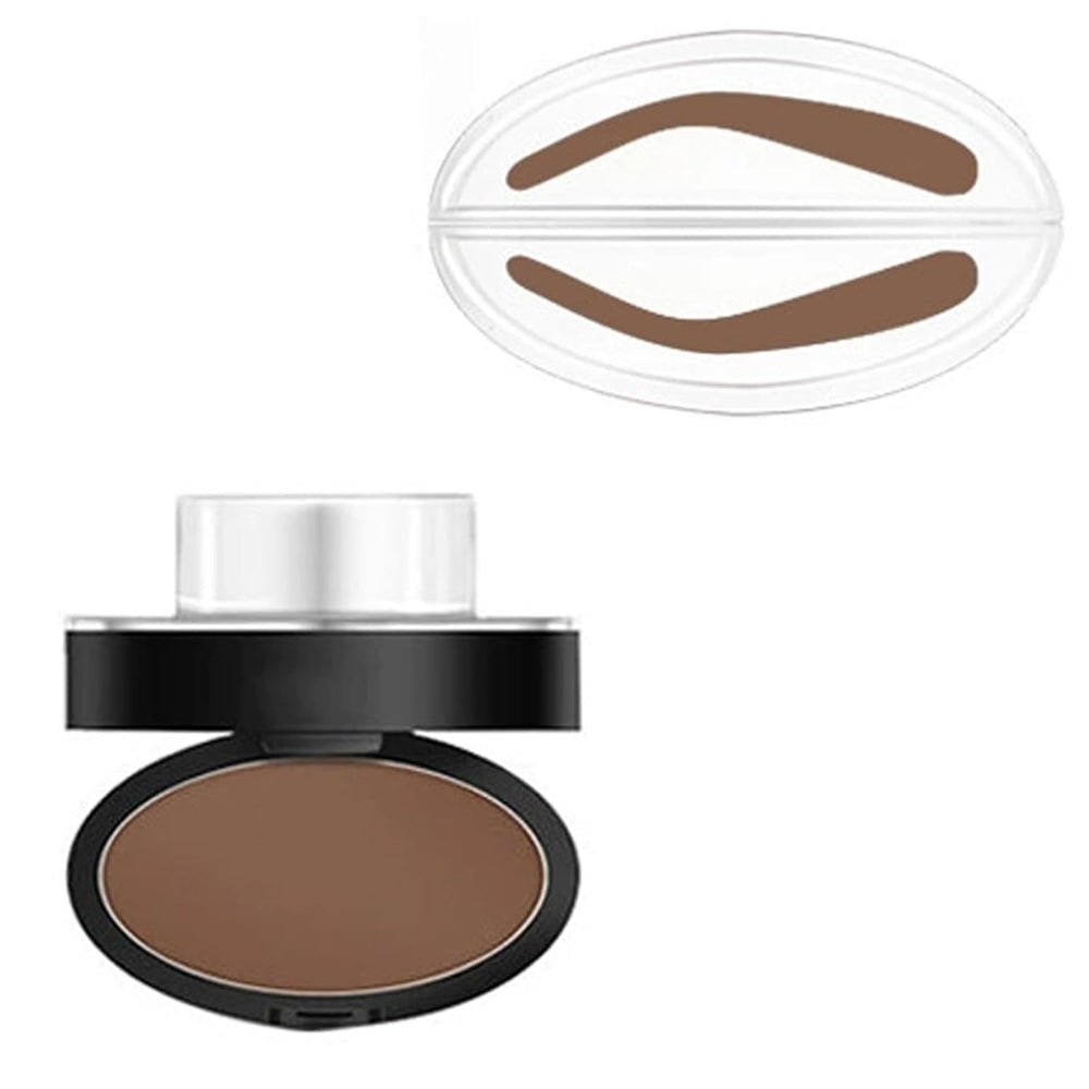 SIXCLA front compact showing sleek case and Dark Brown shade for travel convenience