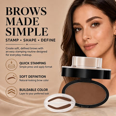 SIXCLA stamp applicator held in hand demonstrating precise, easy brow placement