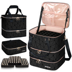 SIYNPAV front view closed bag showing slim profile and durable PU leather