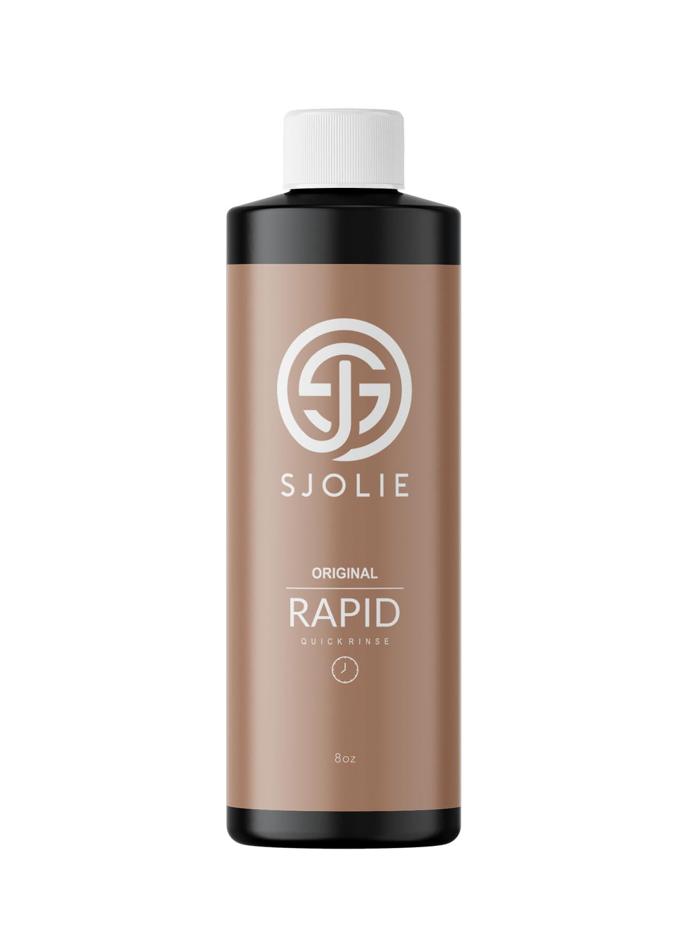 SJOLIE spray bottle front view showing quick-dry application benefit