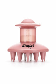 Skalpi front view with cap showing compact dispenser and convenient handling benefit