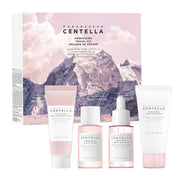SKIN1004 kit front packshot showing compact travel-friendly set and benefits