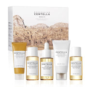SKIN1004 travel kit front packaging showing five mini products for easy travel