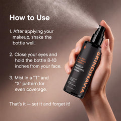 SKINDINAVIA label detail highlighting long-lasting wear benefit