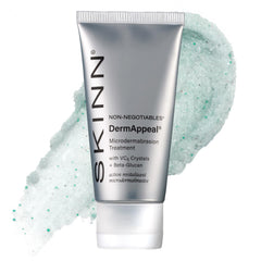 SKINN DermAppeal front packaging showing 2 oz tube and brand benefit