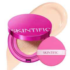 SKINTIFIC front compact showing sleek packaging and portability benefit