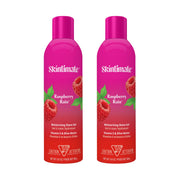 Skintimate front packaging shows raspberry-scented shave gel and benefits