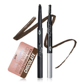 Skone Brow Wand front packaging showing Chocolate shade and dual-ended design benefit