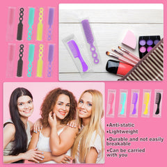 skourvut comb in hand demonstrating compact, pocketable size