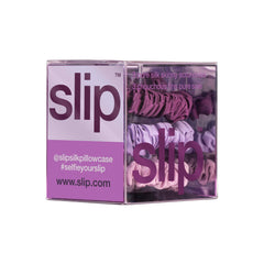 SLIP scrunchie in ponytail demonstrates gentle hold and minimal tug