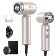 slopehill gold travel hair dryer front view showing compact design and portability