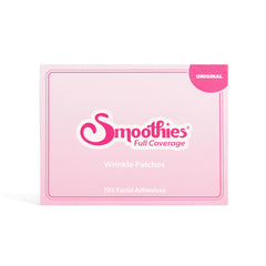 Smoothies patch next to fingers showing scale and easy application