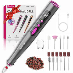 SnnyNyx front view matte gray drill showing compact design and professional look