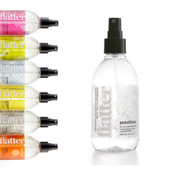 Soak Flatter front bottle showing label and 8.4 oz size for gentle wrinkle release