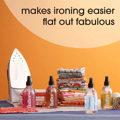 Soak Flatter used while ironing a quilt showing smoother fabric and improved pressing