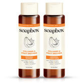 Soapbox front packaging showing brand and duo benefits for everyday gentle care