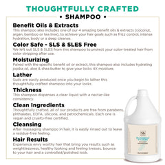 Salon stylist dispensing Soapbox shampoo showing efficiency and volume use