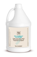 Soapbox gallon front label showing product name and scent for easy identification