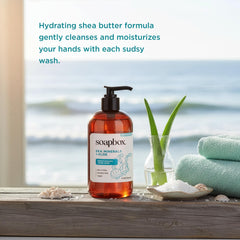 Soapbox foamy lather texture demonstrating moisturized-clean feeling