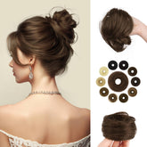SOFEIYAN front view bun showing natural volume and instant styling benefit