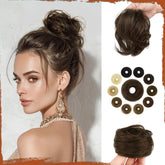 SOFEIYAN front view packaging showing natural dark brown bun and easy application benefit