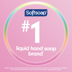 Softsoap bottle label detail highlighting coconut and hibiscus branding