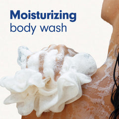 Softsoap label close-up highlighting shea and almond oil ingredients for nourishment