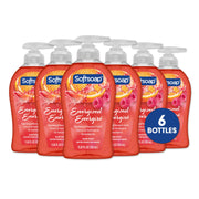 Softsoap front packaging shows raspberry mandarin scent and benefits