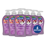 Softsoap renewed front packaging showing six bottles and fragrance