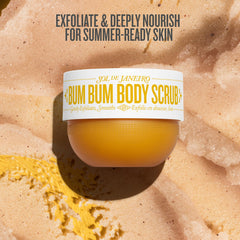 Sol de Janeiro open jar texture highlighting creamy sugar-and-seed scrub for smooth skin