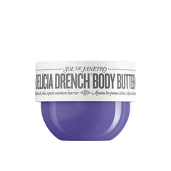 Sol de Janeiro front jar view showing compact travel-friendly design and rich moisturizer benefit