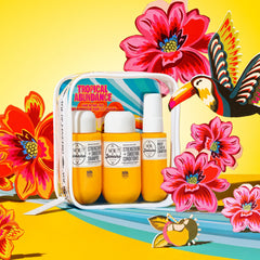 Sol de Janeiro milky leave-in application on wet hair for detangling and heat protection