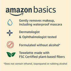 Solimo wipe removing waterproof mascara from lashes demonstrating effective makeup removal