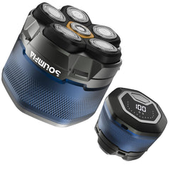 Solimpia front view of shaver showing sleek design and easy grip benefit