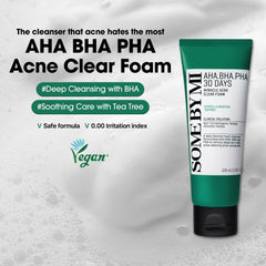 SOME BY MI pump and label close-up highlighting ingredient claims