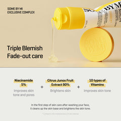 SOME BY MI applying gel cream on hand demonstrating quick absorption
