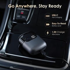 Sonatraxs held in hand to show pocket-sized portability and easy carry