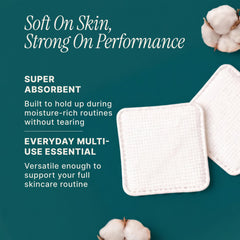 SoulSation pad removing eye makeup demonstrating gentle, effective cleansing