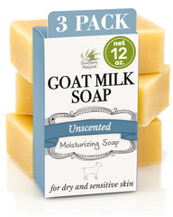 Southern Natural front packaging showing three unscented bars and clear labeling benefits